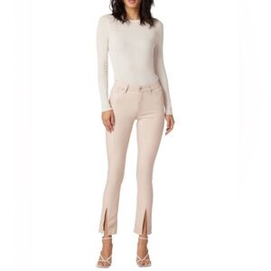 Hudson Barbara High Rise Straight Faux Leather shell collection Jeans, 30